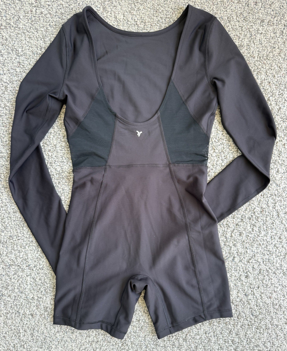 Black Long Sleeve Biketard Leotard By “Old Navy “ Sz XS Power Soft