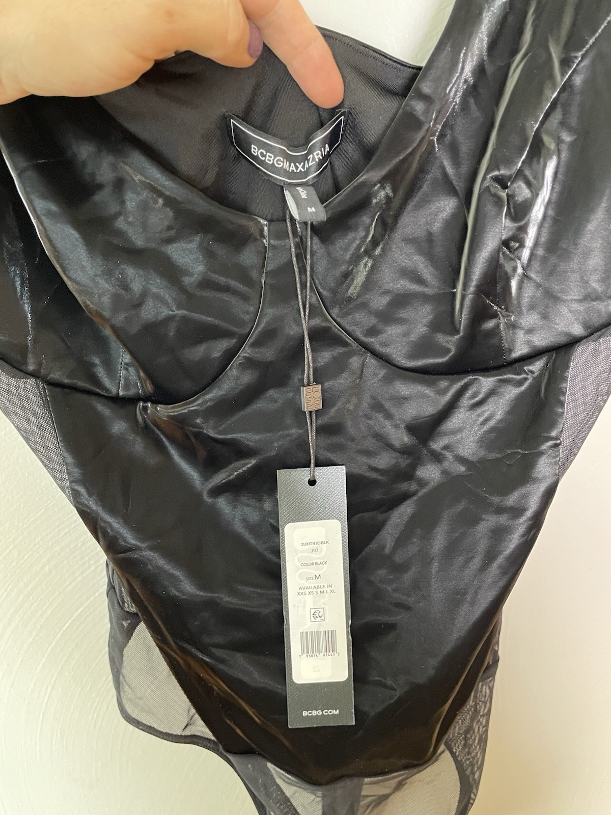 BCBGMAXAZRIA Black Women’s Leotard Size Medium New With Tags