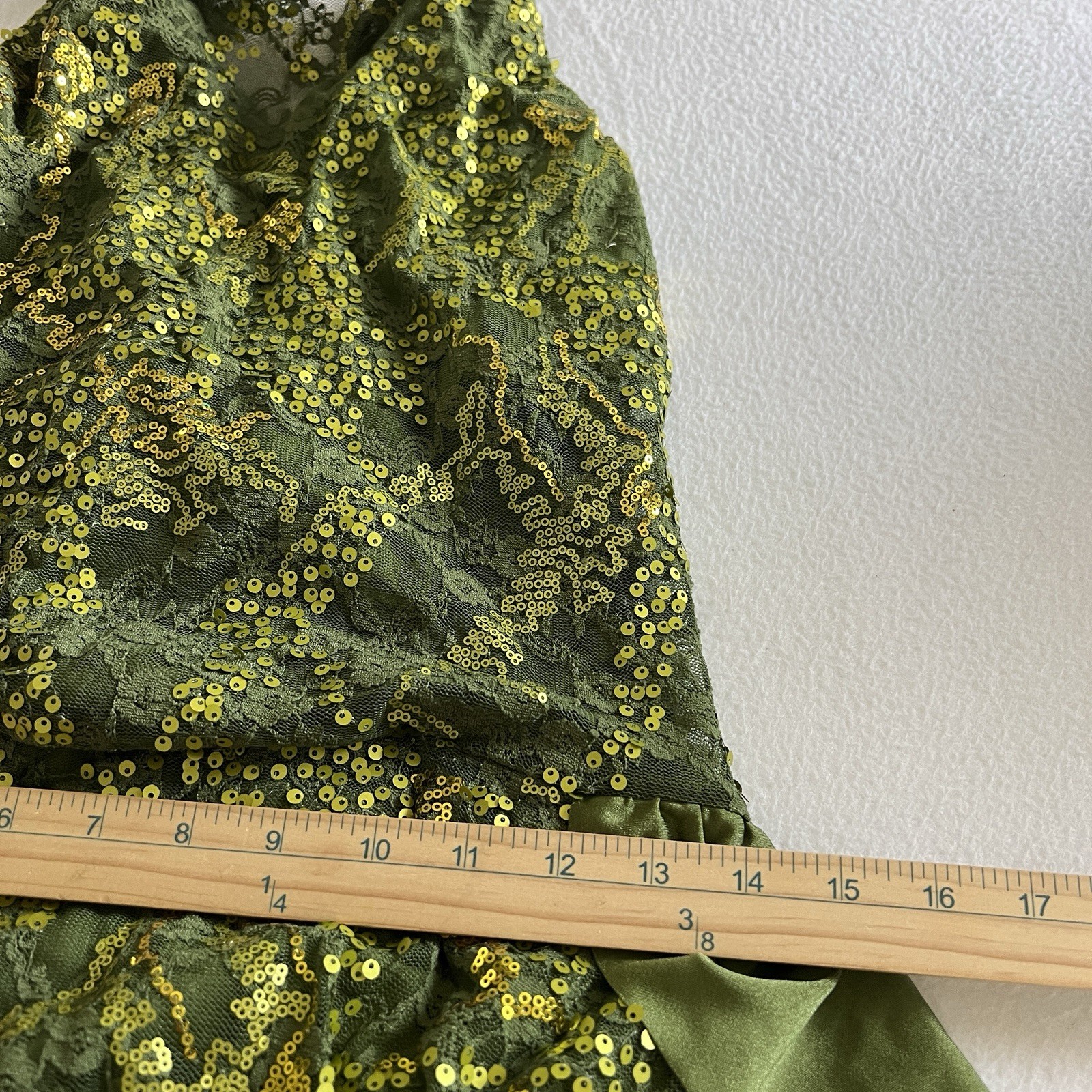 Kelle Dance Solo Costume Adult L Sequin Dramatic Ice Skater Balletcore Flowy