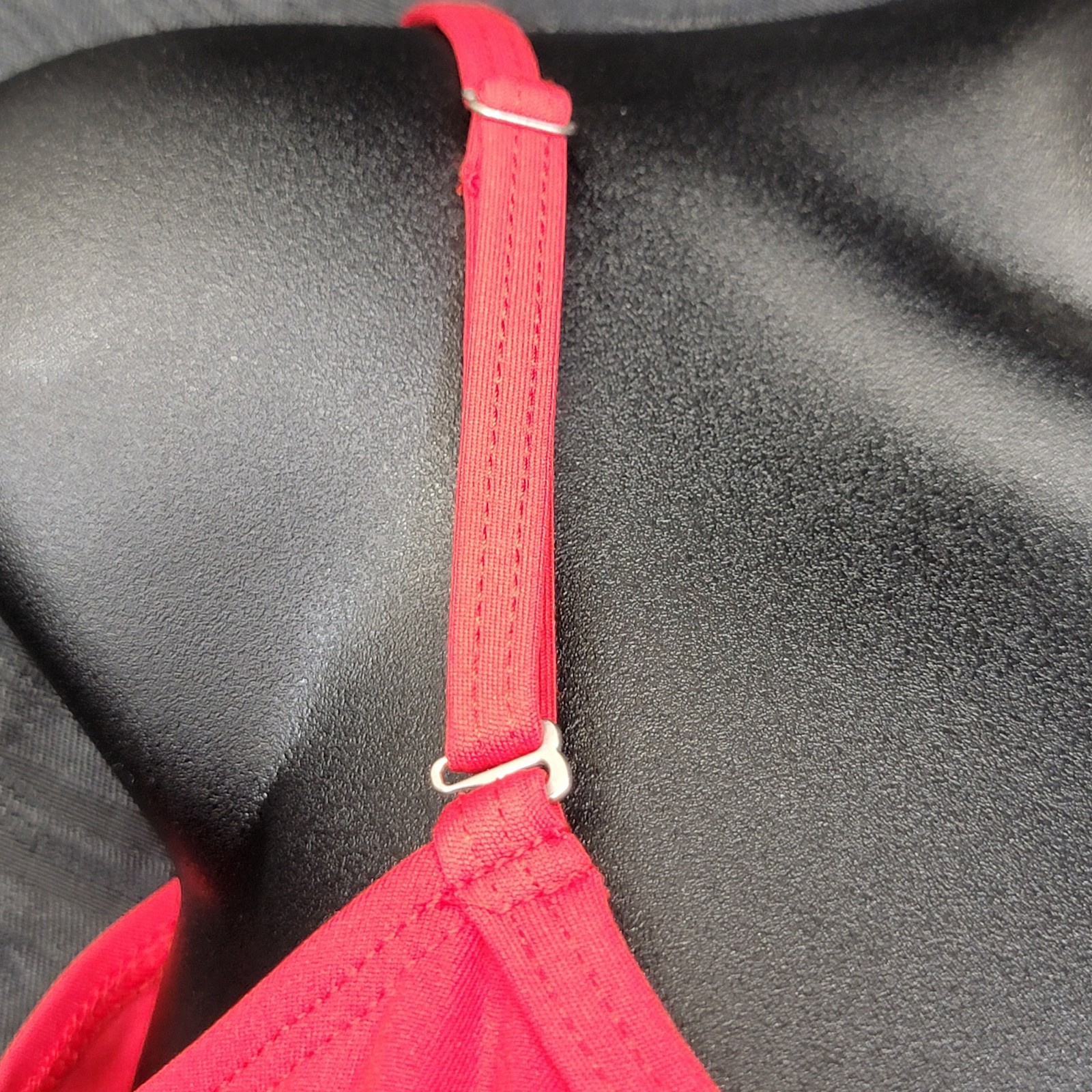 Capezio Red Camisole Leotard V-neck Front/Back Adjustable Strap Ballet Leg SZ LA