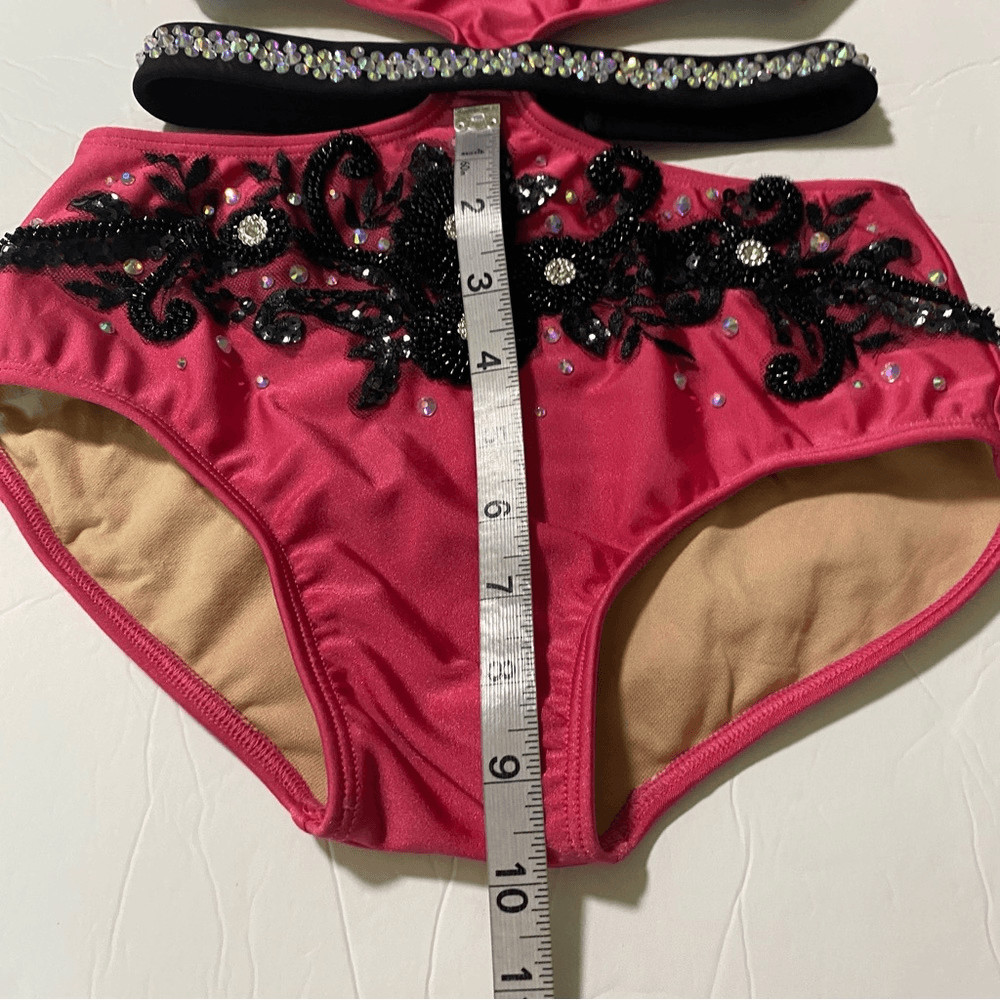 Custom Solo dance costume hot pink contemporary jazz acro XSA-extra small adult