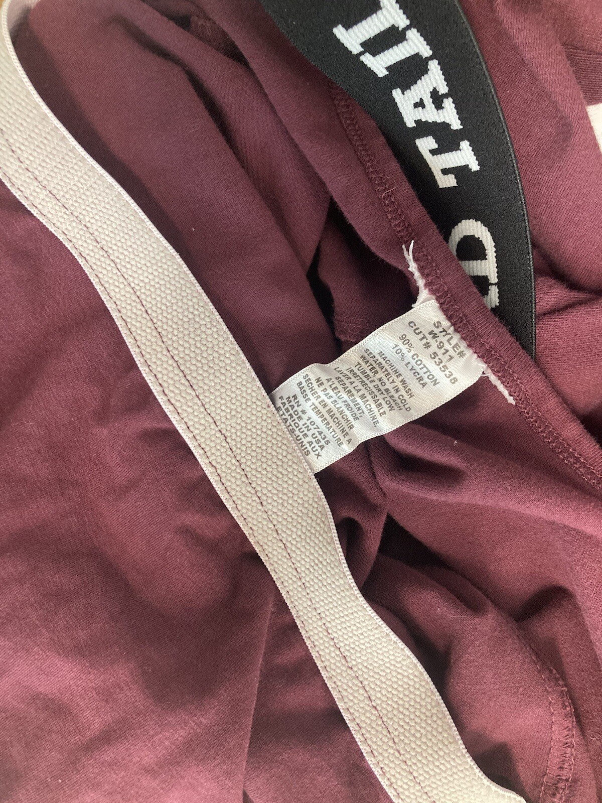 Women’s Hard Tail Maroon Burgundy Gymnastics Cotton/Lycra Leotard Jumpsuit Small