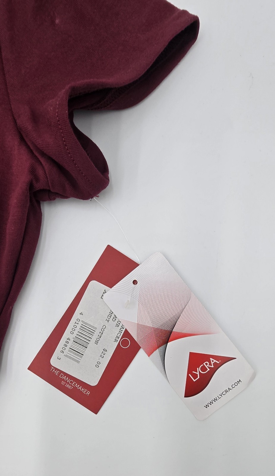 *NWT* CAPEZIO Burgundy Adult Dance Leotard Lycra-Cotton Blend Womens Size XL