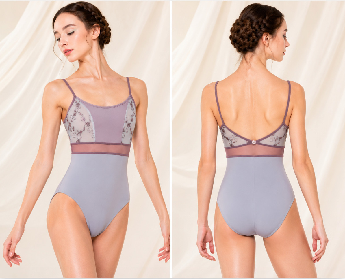 DellaLo Milano Leotard – Brigid Vapore – Medium – NWT