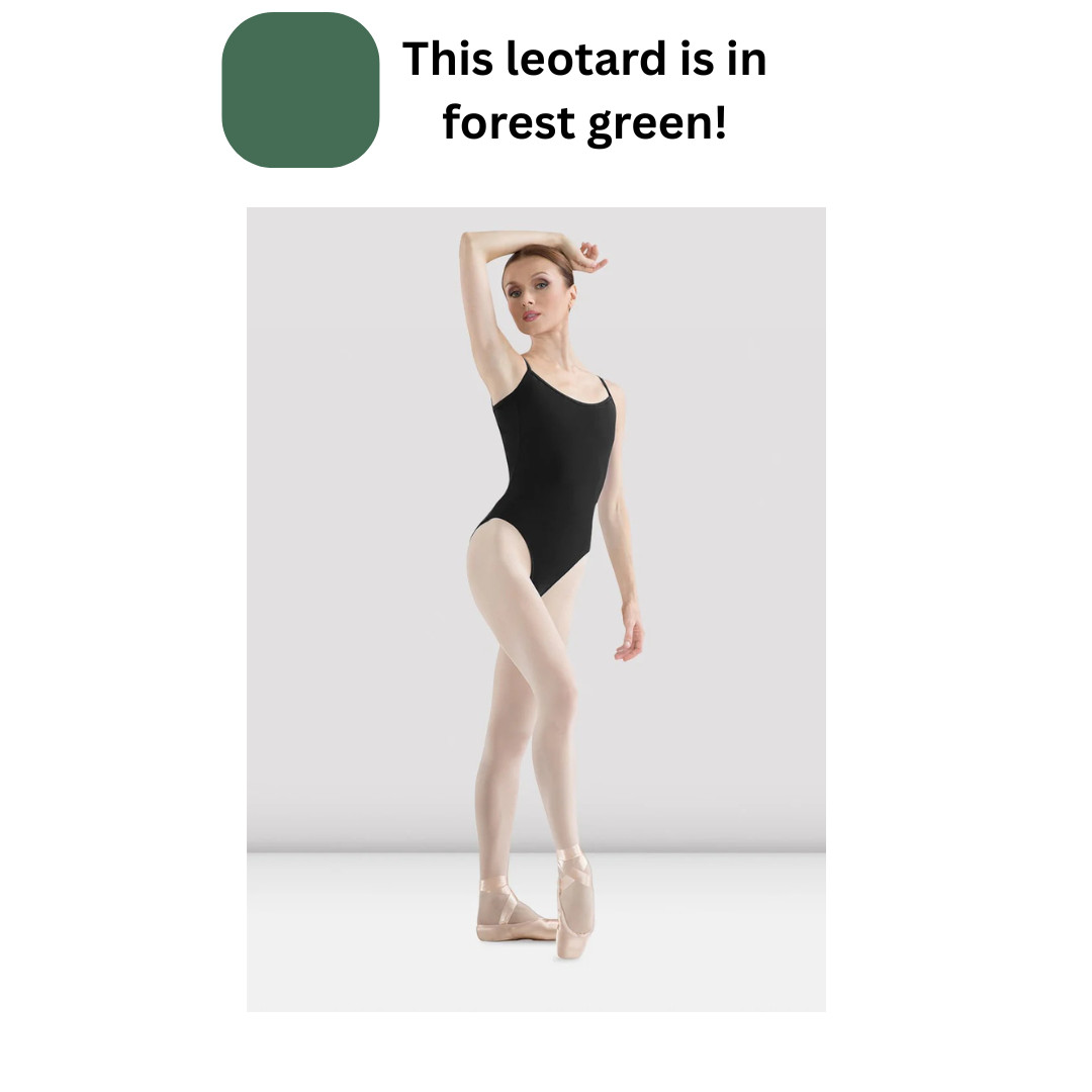 Bloch L5407 Forest Green Petite Cami Leotard
