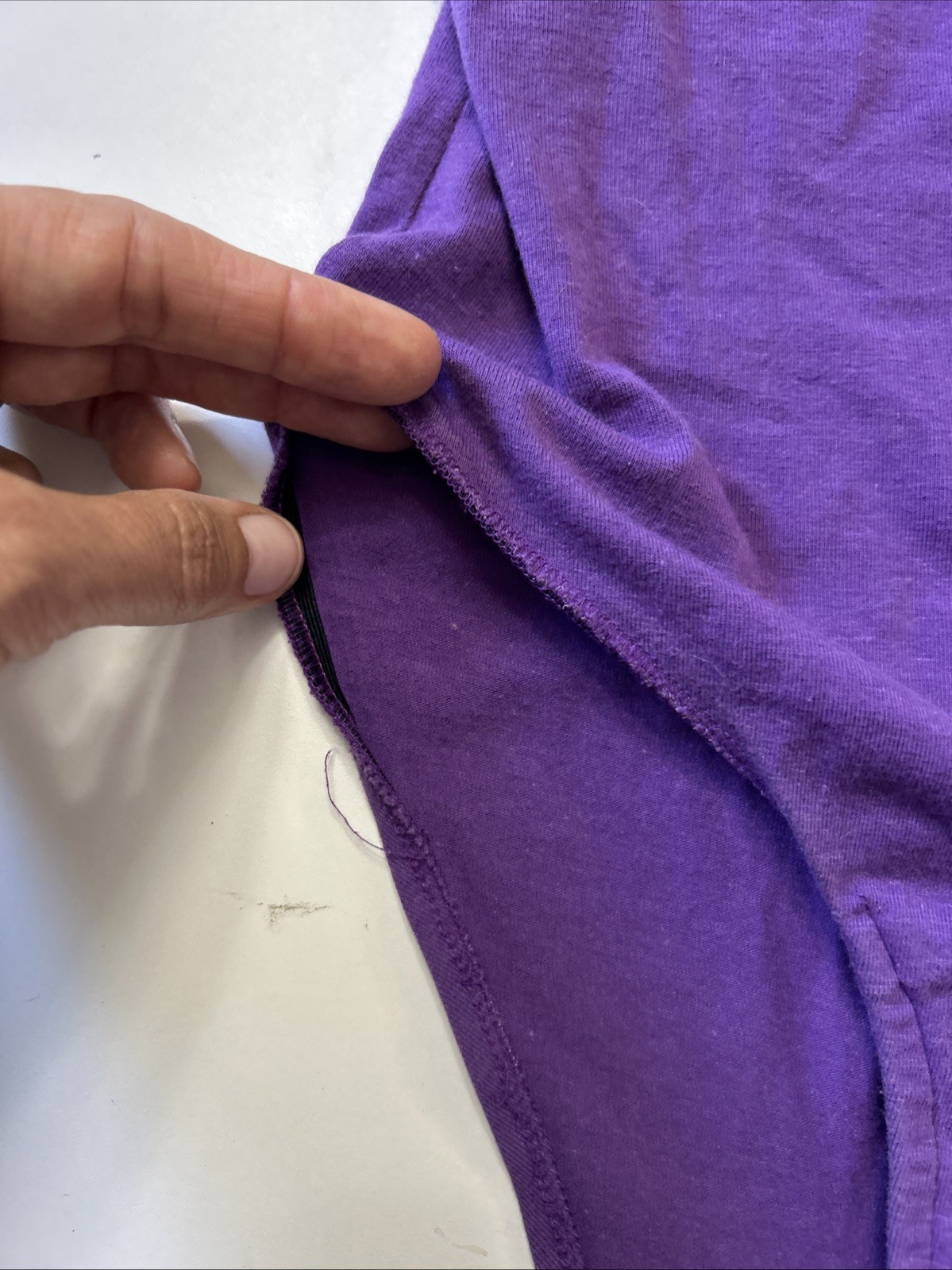 Vintage 80s The East Side Clothing Leotard Ruffle Purple Aerobics Bodysuit