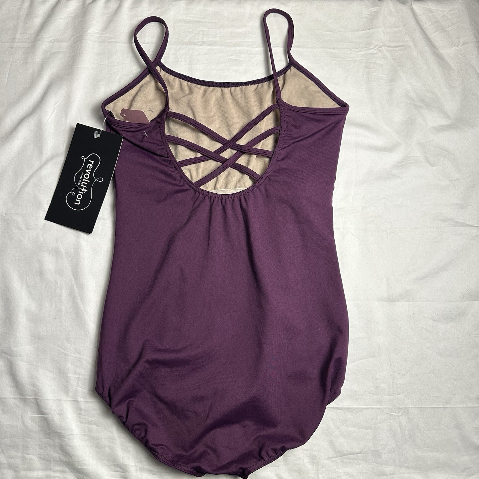Revolution NWT Plum Classic Strappy Back Ballet Dance Leotard MA RD50015
