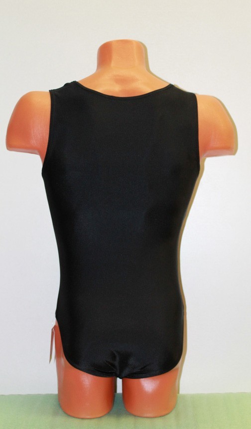 Men Leotard 150-00 Bottom Closed Black Spandex Size L