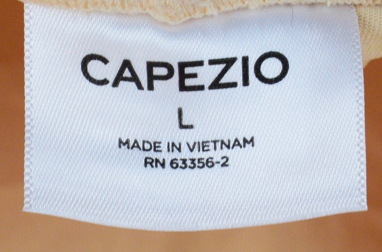 Capezio Womens Camisole Leotard Clear Transition Straps Beige Size Large
