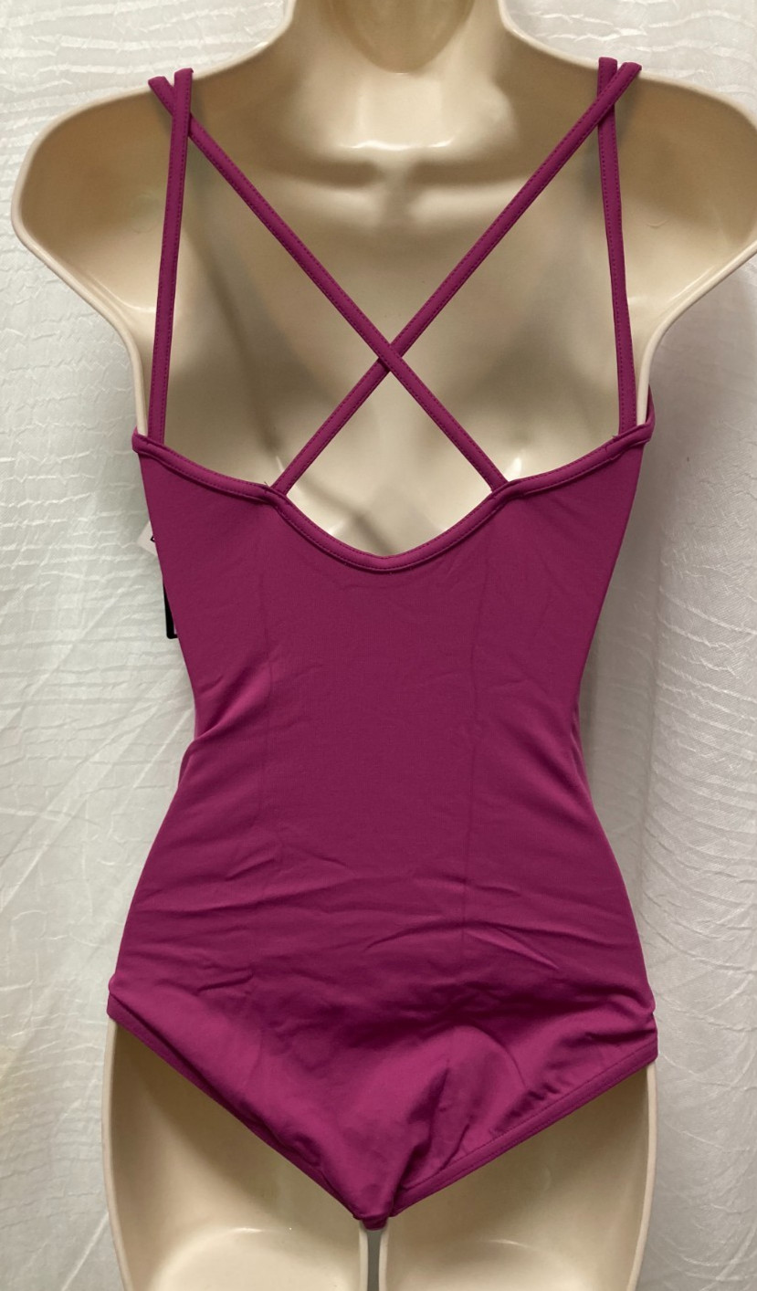 Dance Bloch Boysenberry Cami Leotard Double Strap Back Sm Adult T1002L