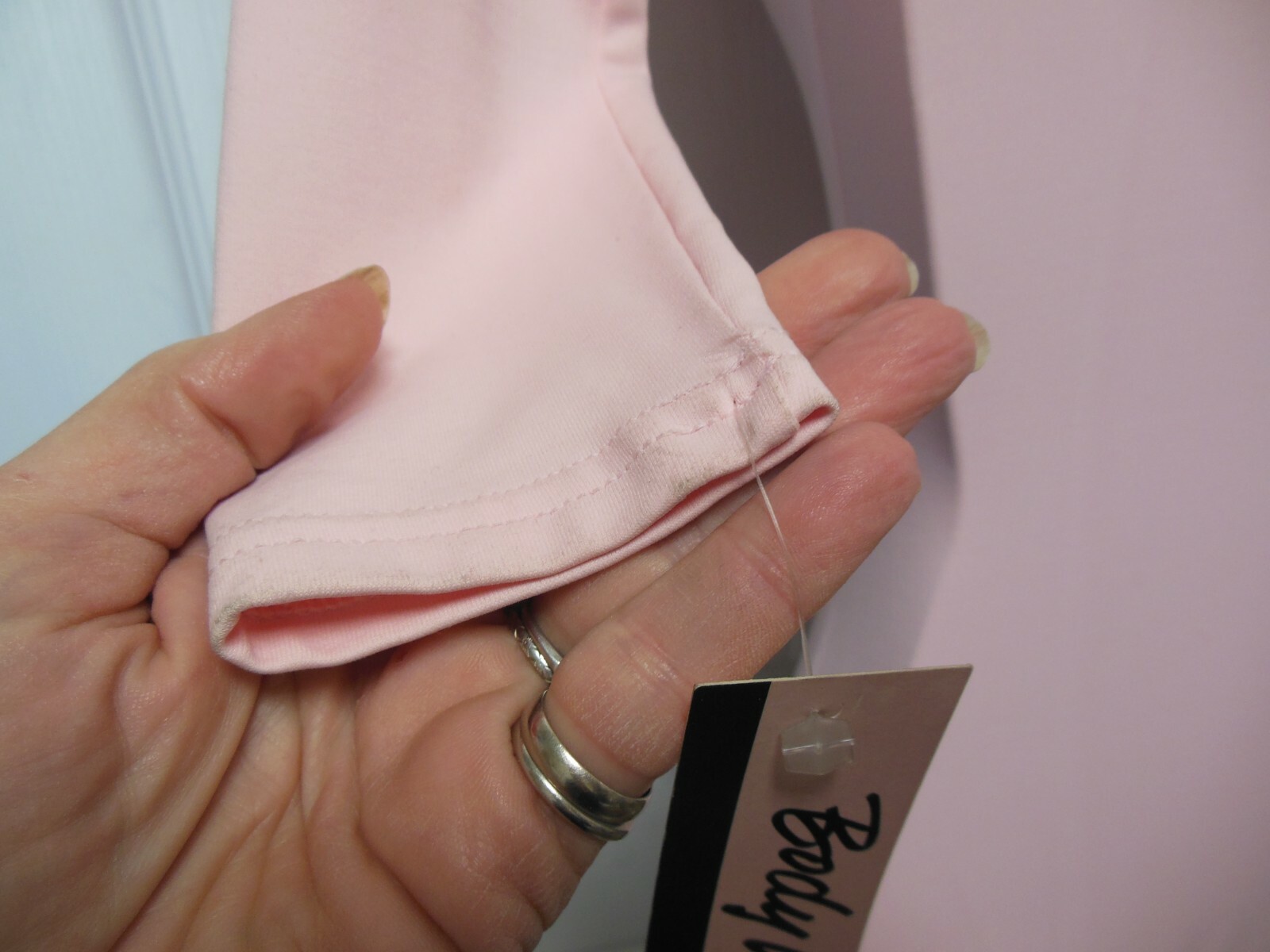 Body Wrappers 3/4 Sleeve Leotard x back Large chld #2645 Lined Front princesseam