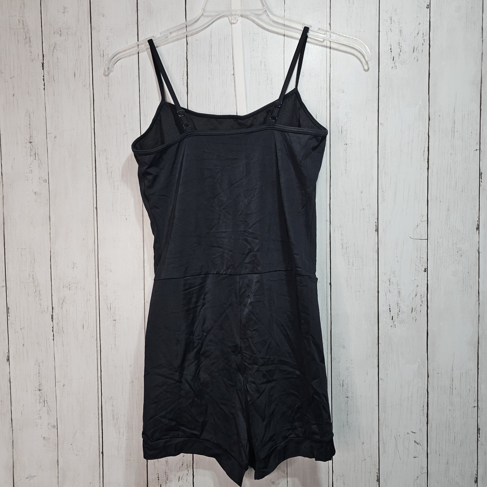 Weissman Women’s Black Matte Camisole Biketard Size Adult XL 4 Way Stretch