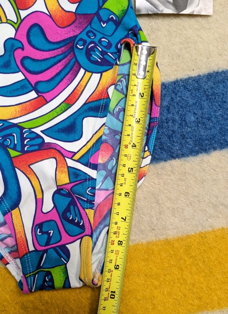 BNWT VTG 80s Gilda Marx USA Lycra Spandex Supplex Multicolor Leotard S