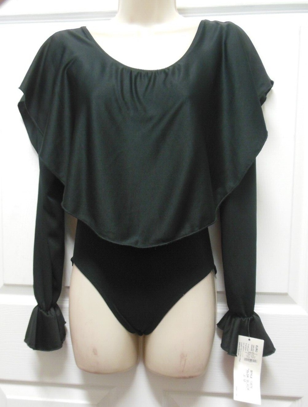 Draped collar Praise Leotard Eurotard #13676 ladies sizes cotton spandex leotard