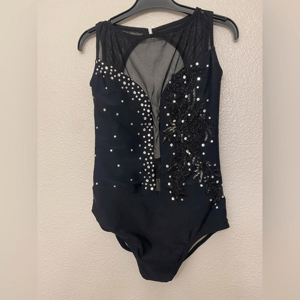 Ilo Gear Glam black custom dance costume contemporary acro open LA adul
