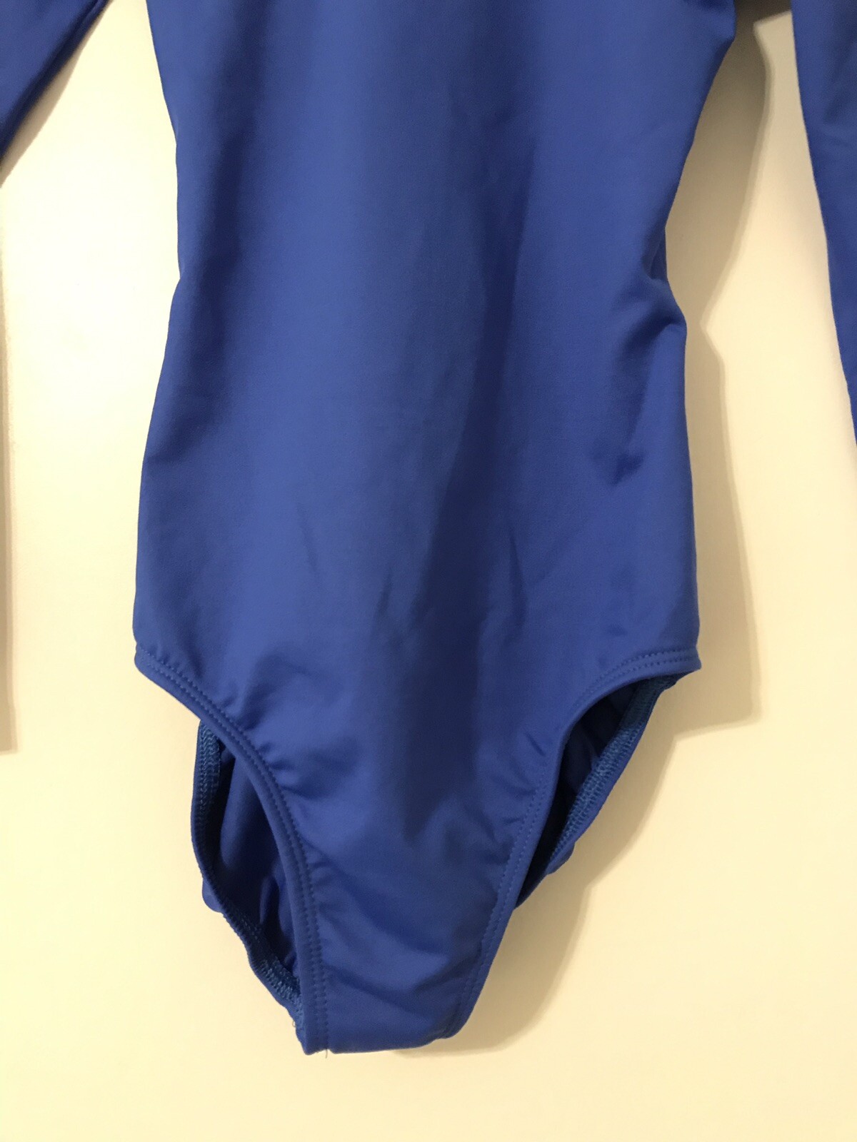 EUROTARD Woman Size XS Blue Ballet Dance Wear Long Sleeve One Piece Crewneck