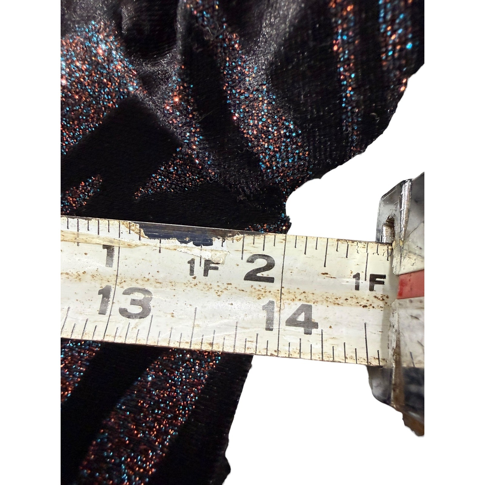 Weissman Adult Small Black Sparkle Unitard Dance Costume Long Sleeve Competition