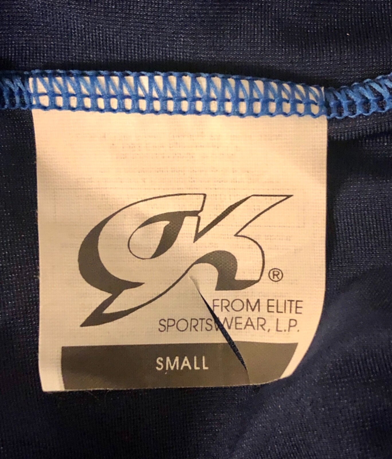GK CLASSIC BIKETARD ADULT SMALL NAVY NYLON/SPANDEX DANCE WORKOUT GYM TANK Sz AS