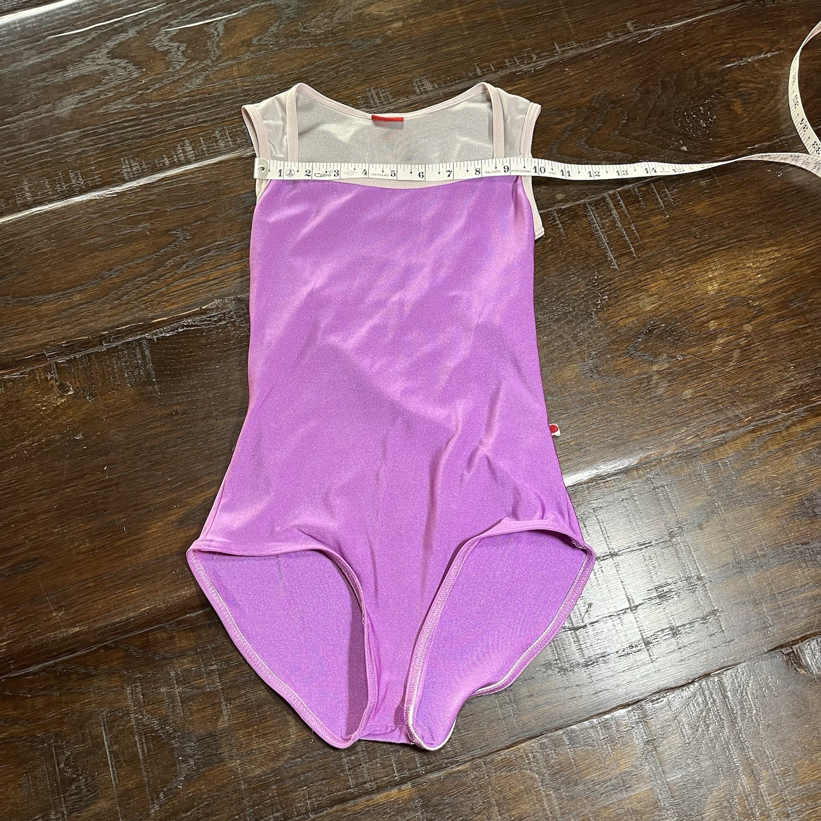 Yumiko Ballet Dance Leotard Size Small Fuschia Sleeveless Back Cut Out