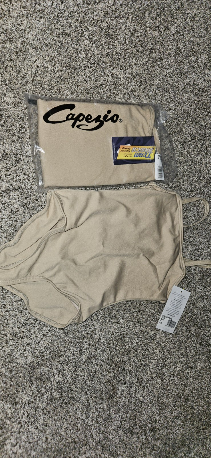 Capezio Nude Cami Leotard Youth Size Youth Medium*new