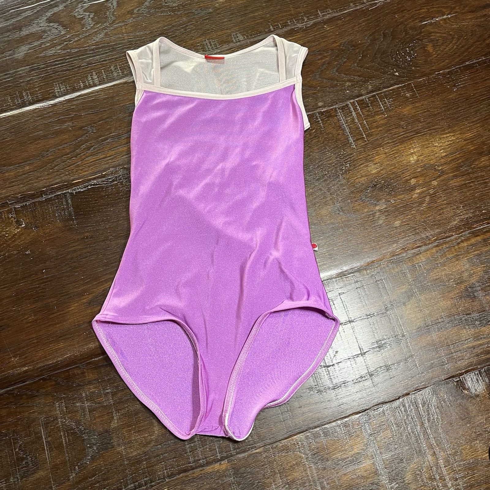 Yumiko Ballet Dance Leotard Size Small Fuschia Sleeveless Back Cut Out