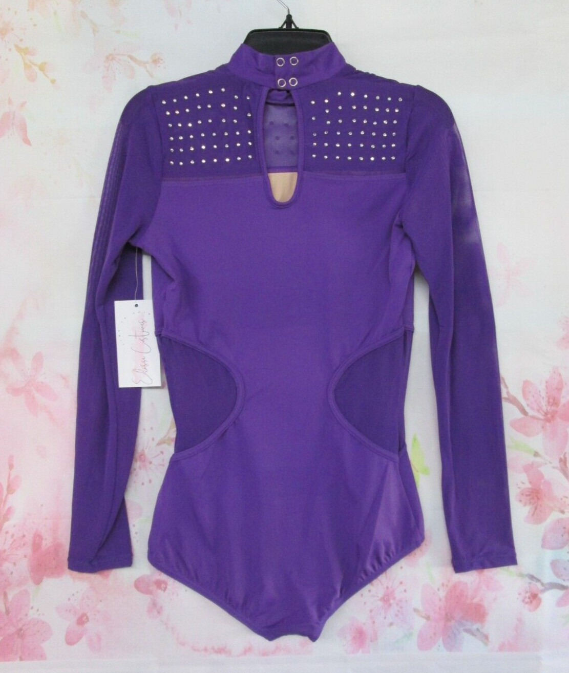 Leotard Elisse New Women’s SA MA LA XL Long Sleeve Dance Ballet Costume Purple