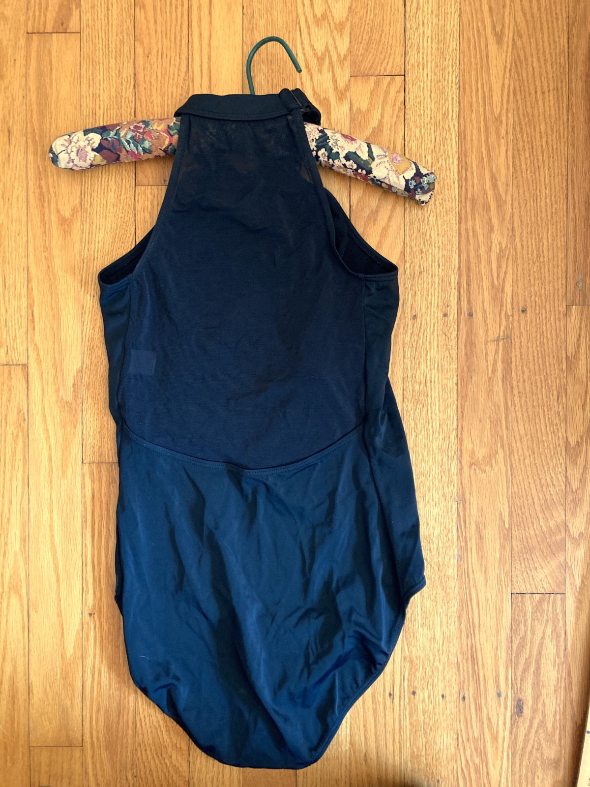 Balera Med Adult Black Mesh and Lycra Leotard Ballet Jazz Exercise