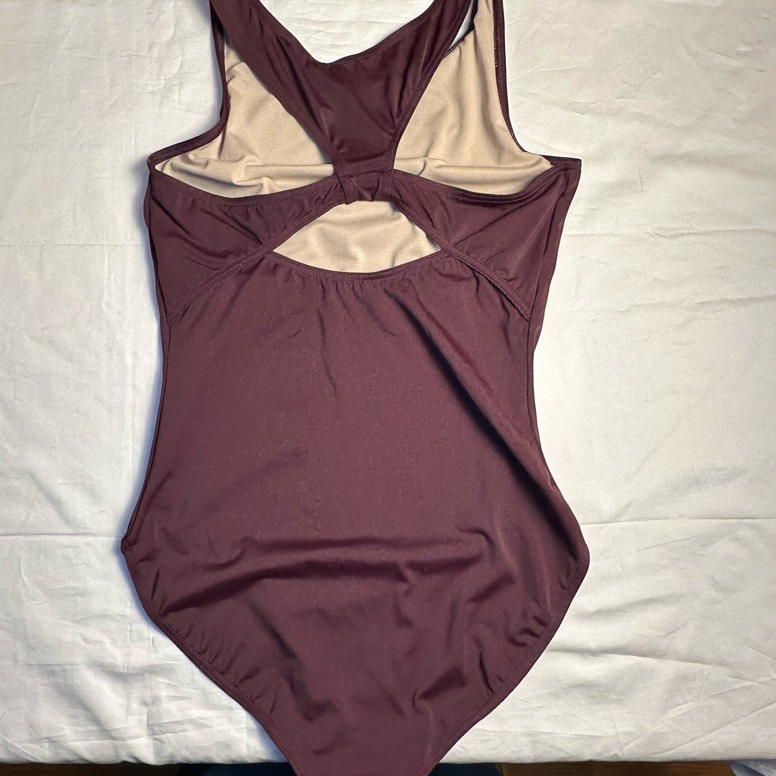 Weissman NWOT Racerback Maroon Ballet Dance Leotard MT12623 LA