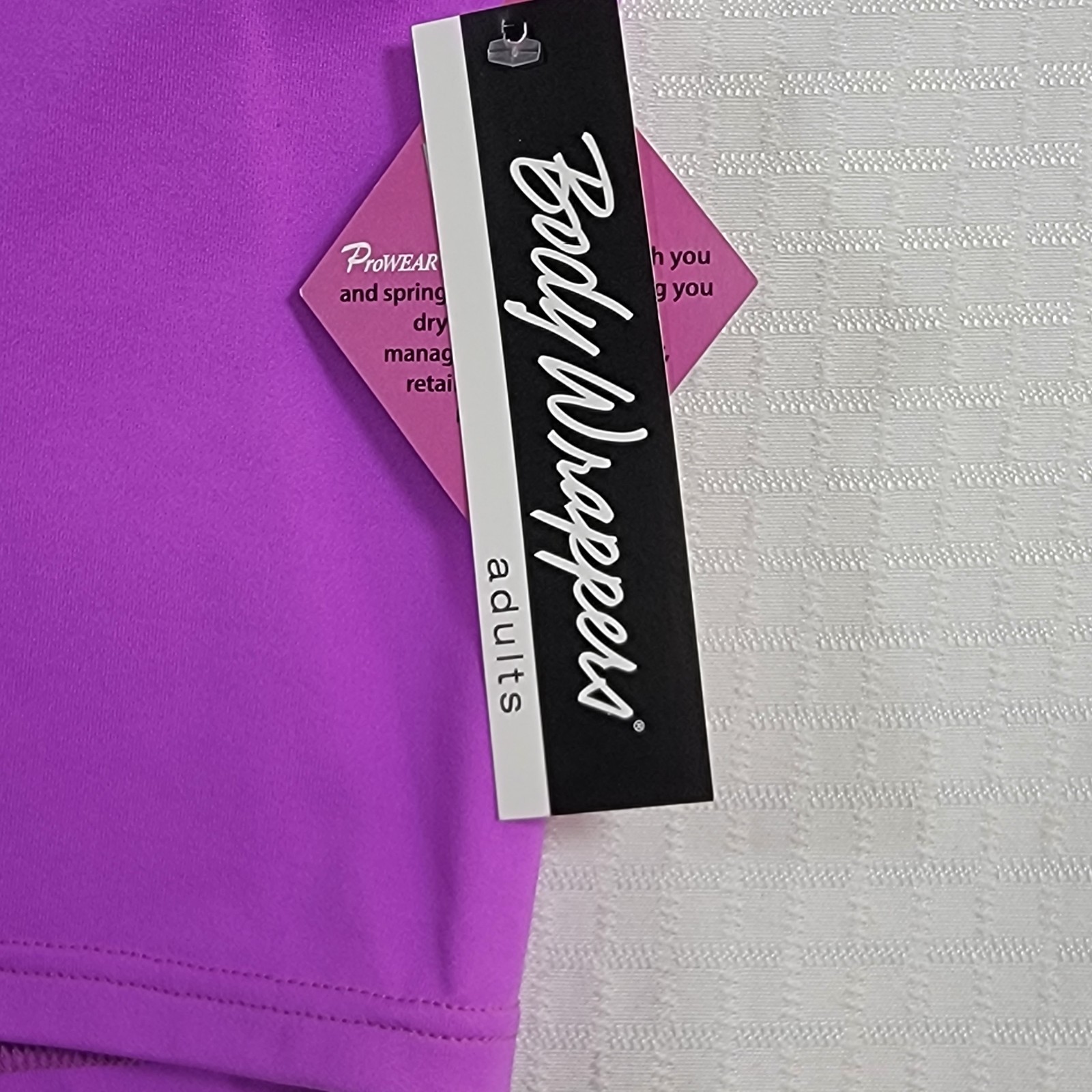 Body Wrappers Violet Hot Shorts Wide Waistband Low-Rise Fit SZ LA