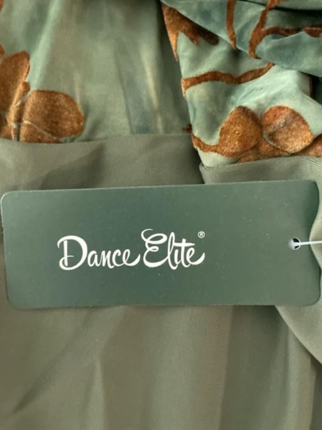 – Galadriel – Printing Flocking Dance Leotard for Women (Olive, Adult L) NWT