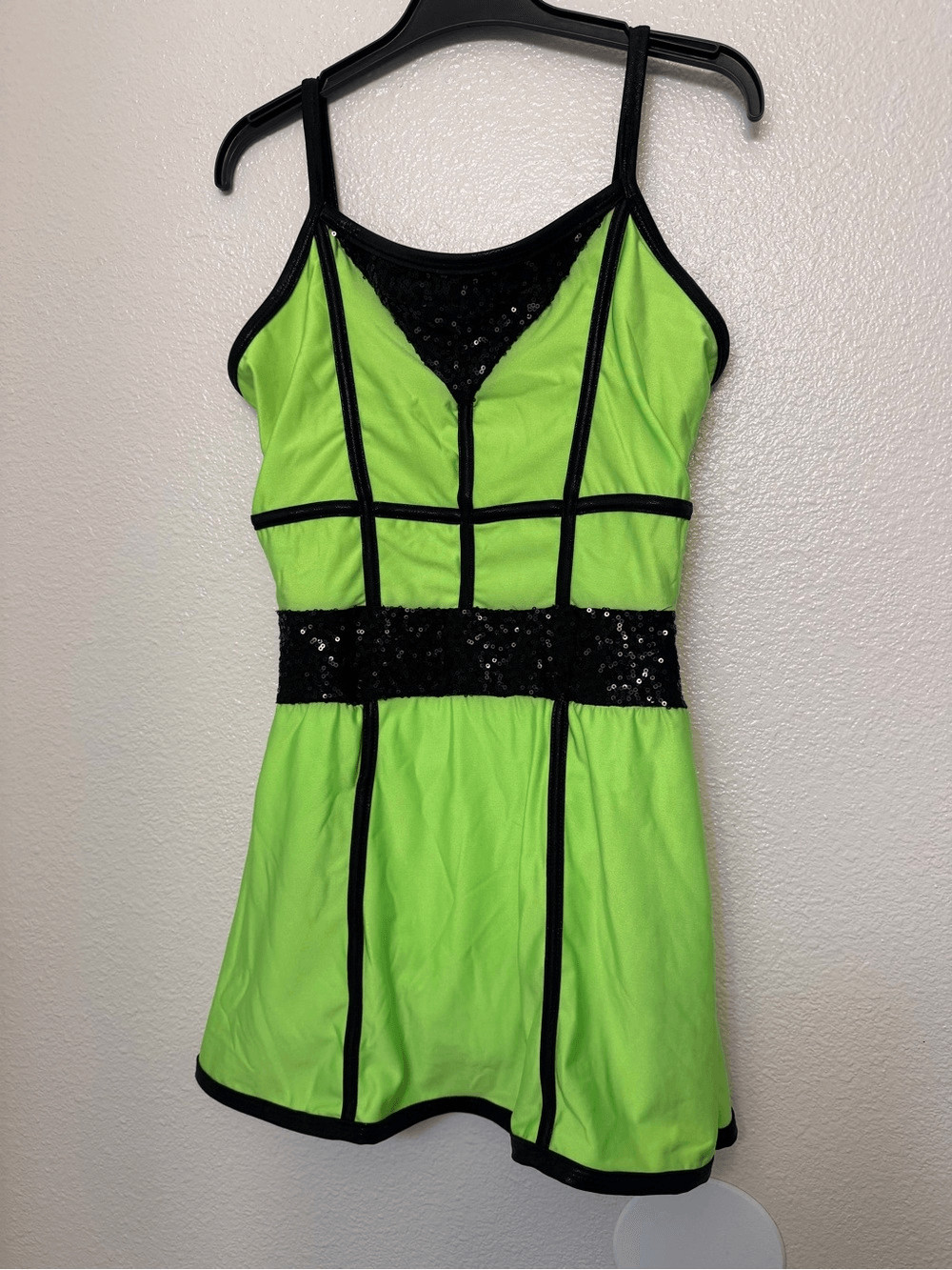 A wish come true dance costume dress neon green 22931 Do It Like That MA adult