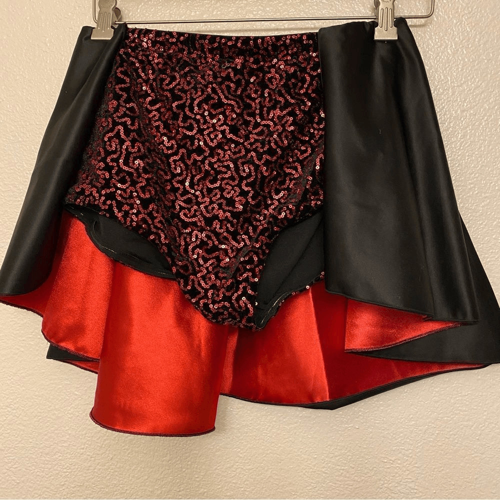Revolution glamorous Tenth House 2 piece dance costume red TH19215 adult SA