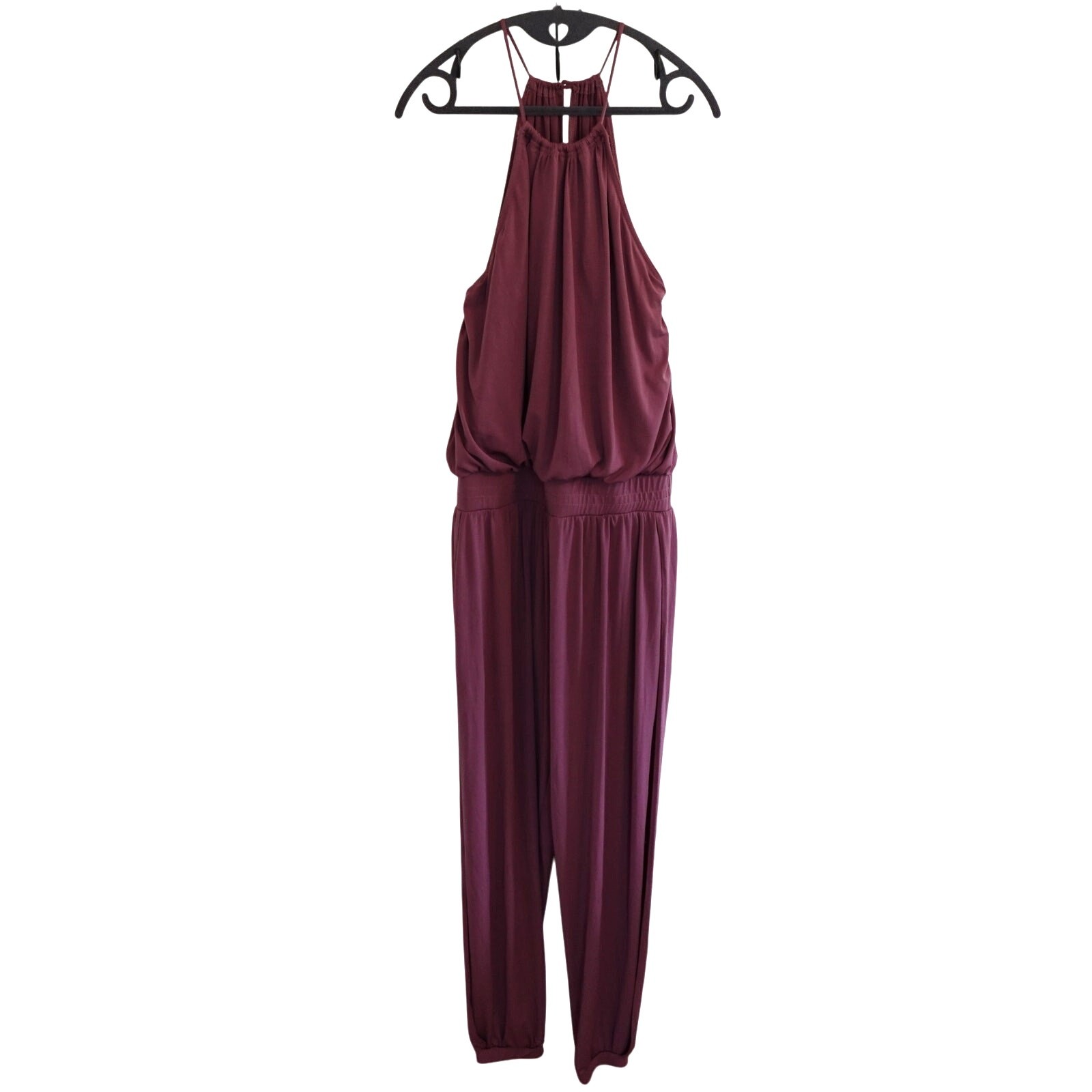 WEISSMAN Balera Dance Adult XLA 16/18 Split Leg Unitard Halter Mauve MJ12201