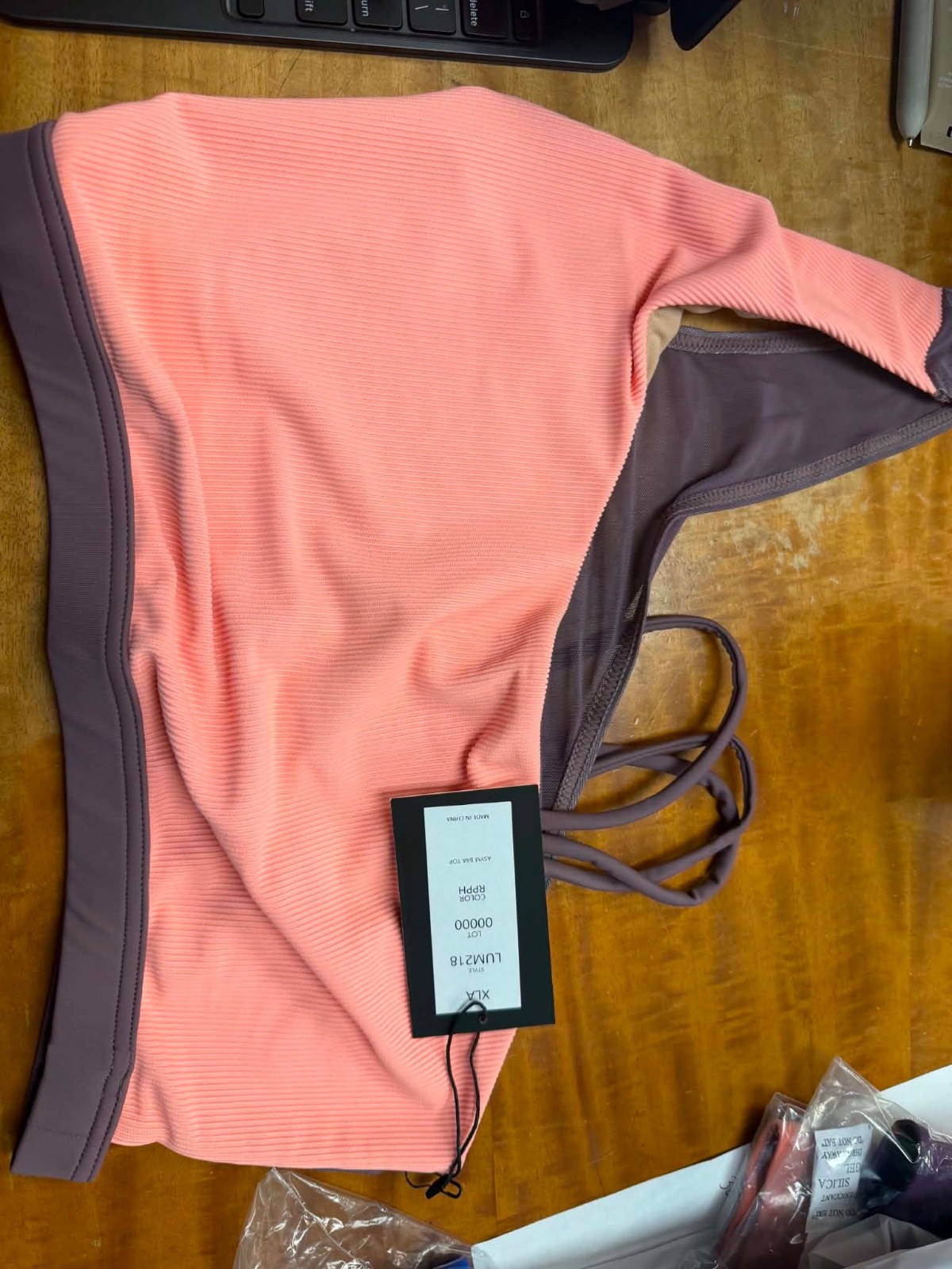Lumi Collective LUM218 Ribbed Crop Top Pastel Hot Pink X-Large Adult XLA