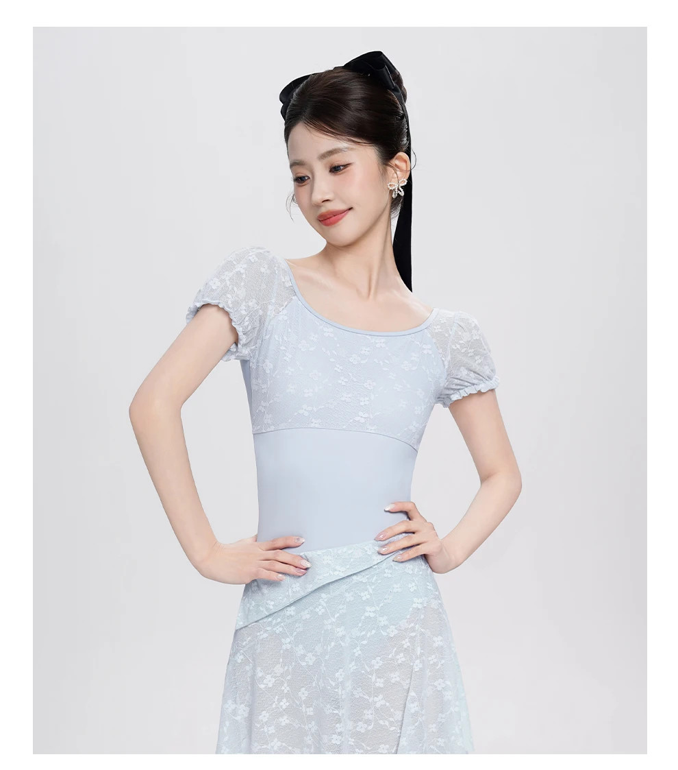 Woman Ballet Leotards Lace Splice Dance Gymnastics Leotard Ballet Clothes