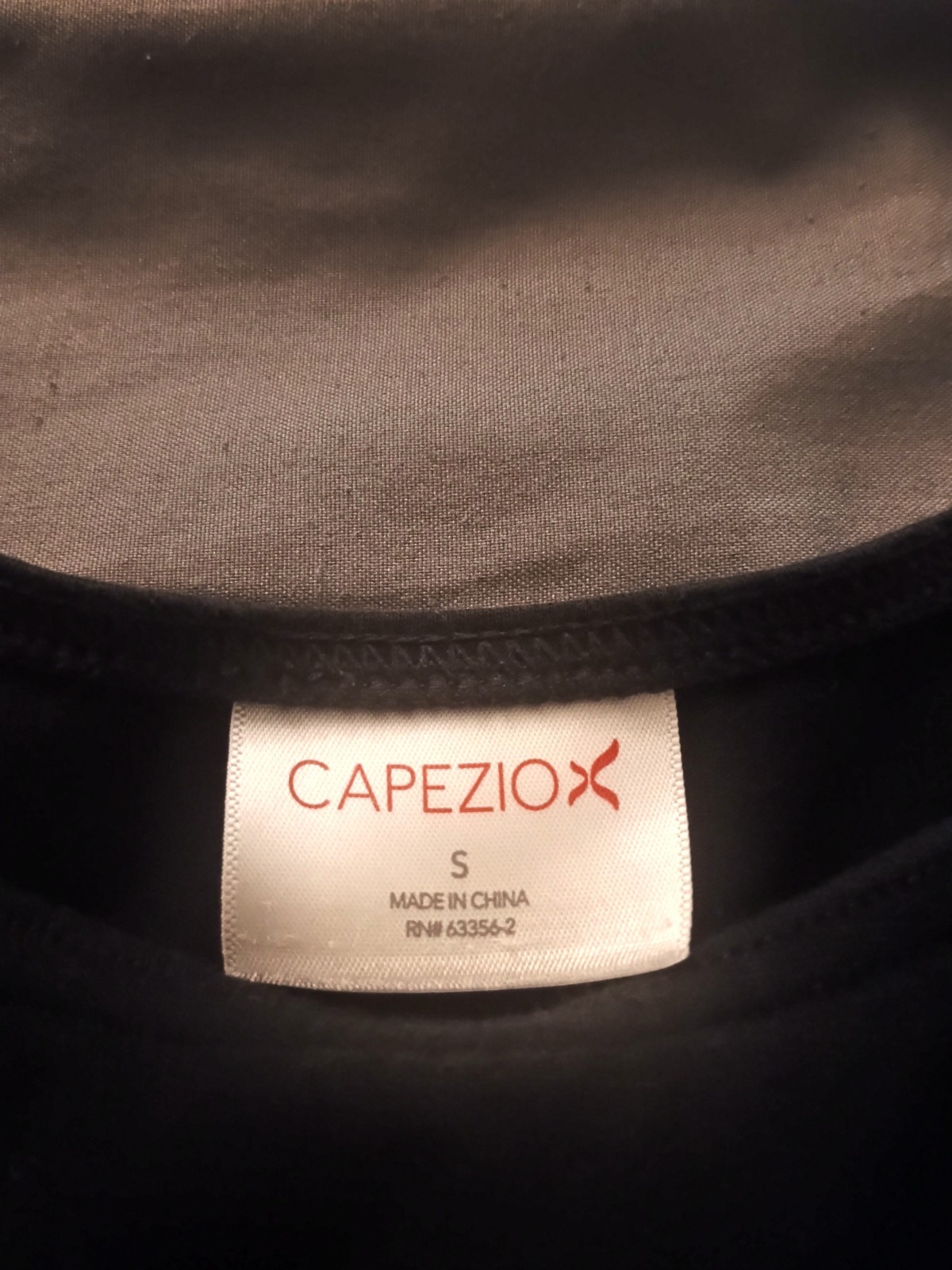 Capezio Women’s Black Solid Knit Nylon Dance Leotard Size S RN# 63356-2