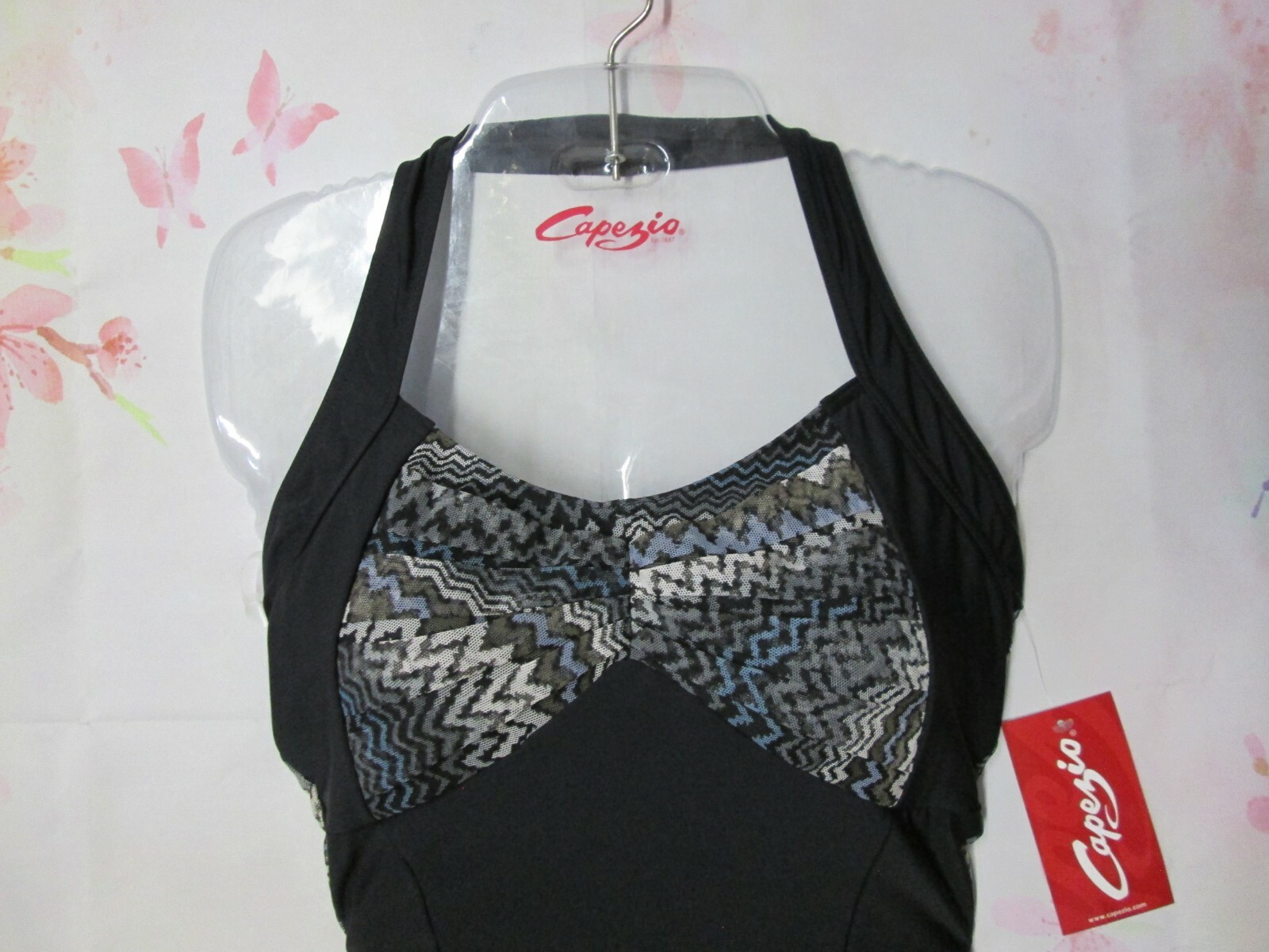 Leotard Capezio New Size LA Fits MA Dance Gymnastics Ballet Costume Black Halter