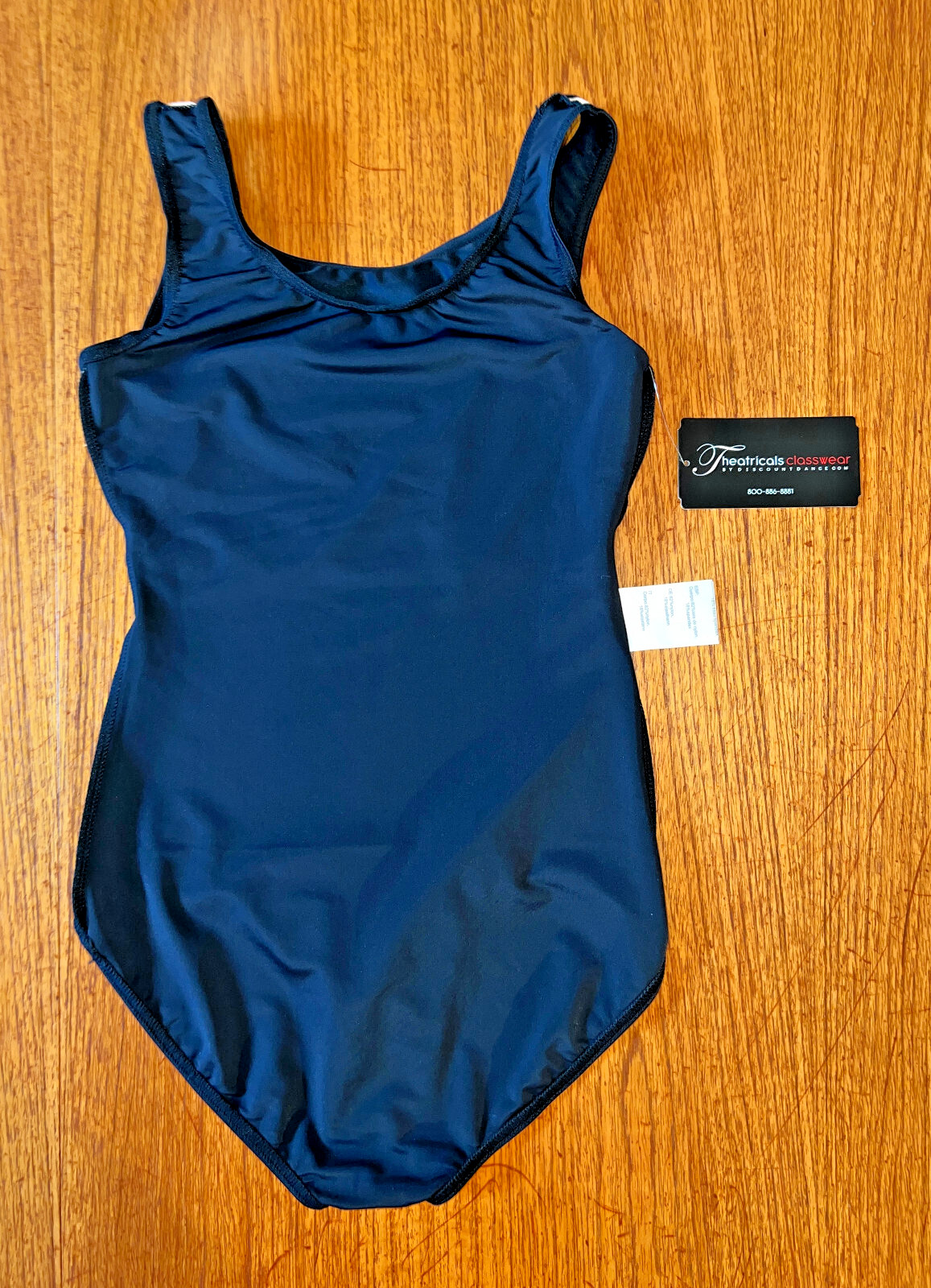 NWT! Theatricals Classwear, TH5101 Women’s Black Sleeveless Leotard, Size Small