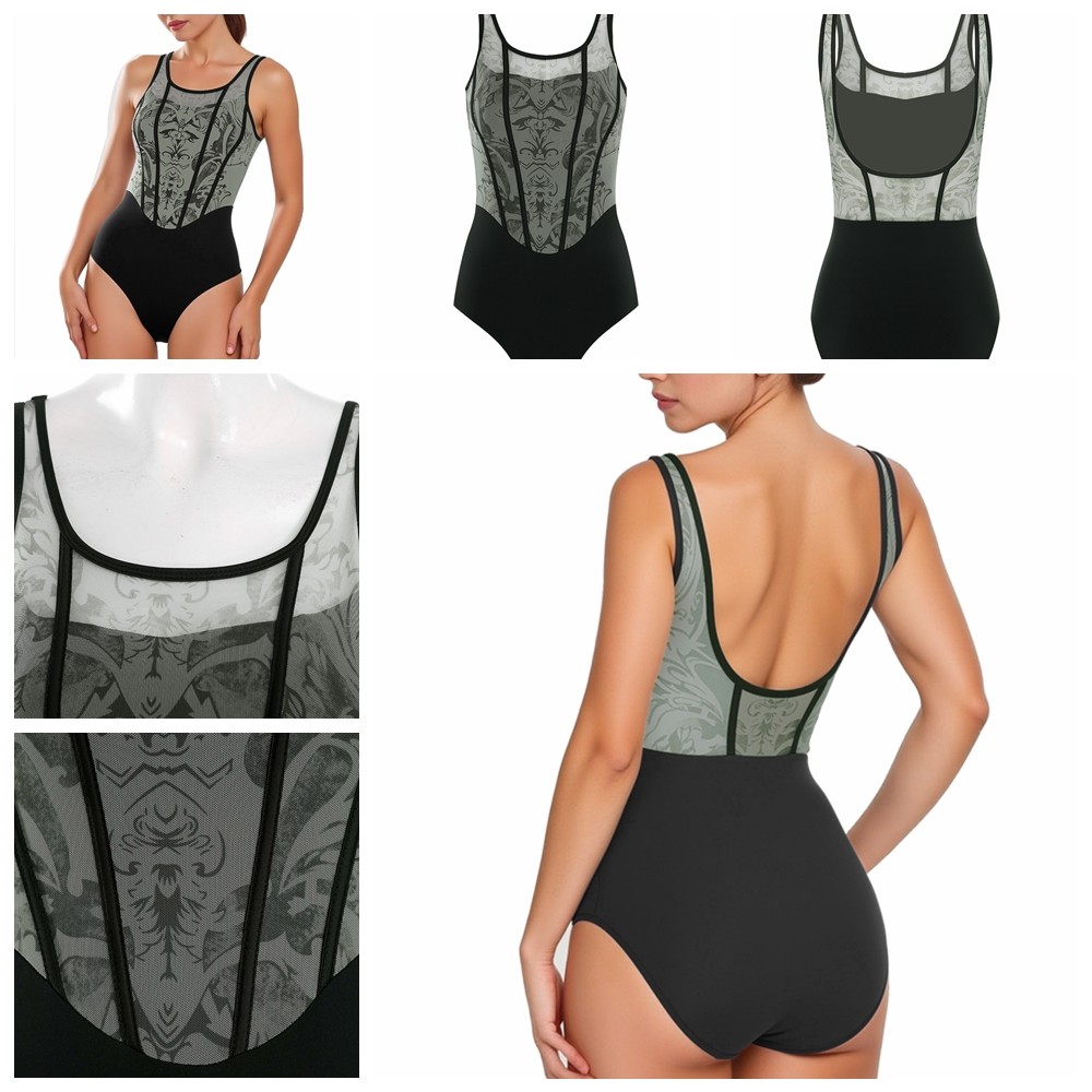 Women Jumpsuit Fitness Leotard Roller Skating Bodysuit Yoga One-piece Recital