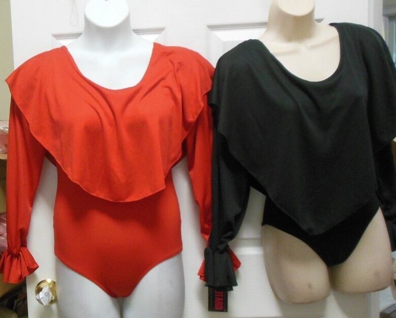 Draped collar Praise Leotard Eurotard #13676 ladies sizes cotton spandex leotard