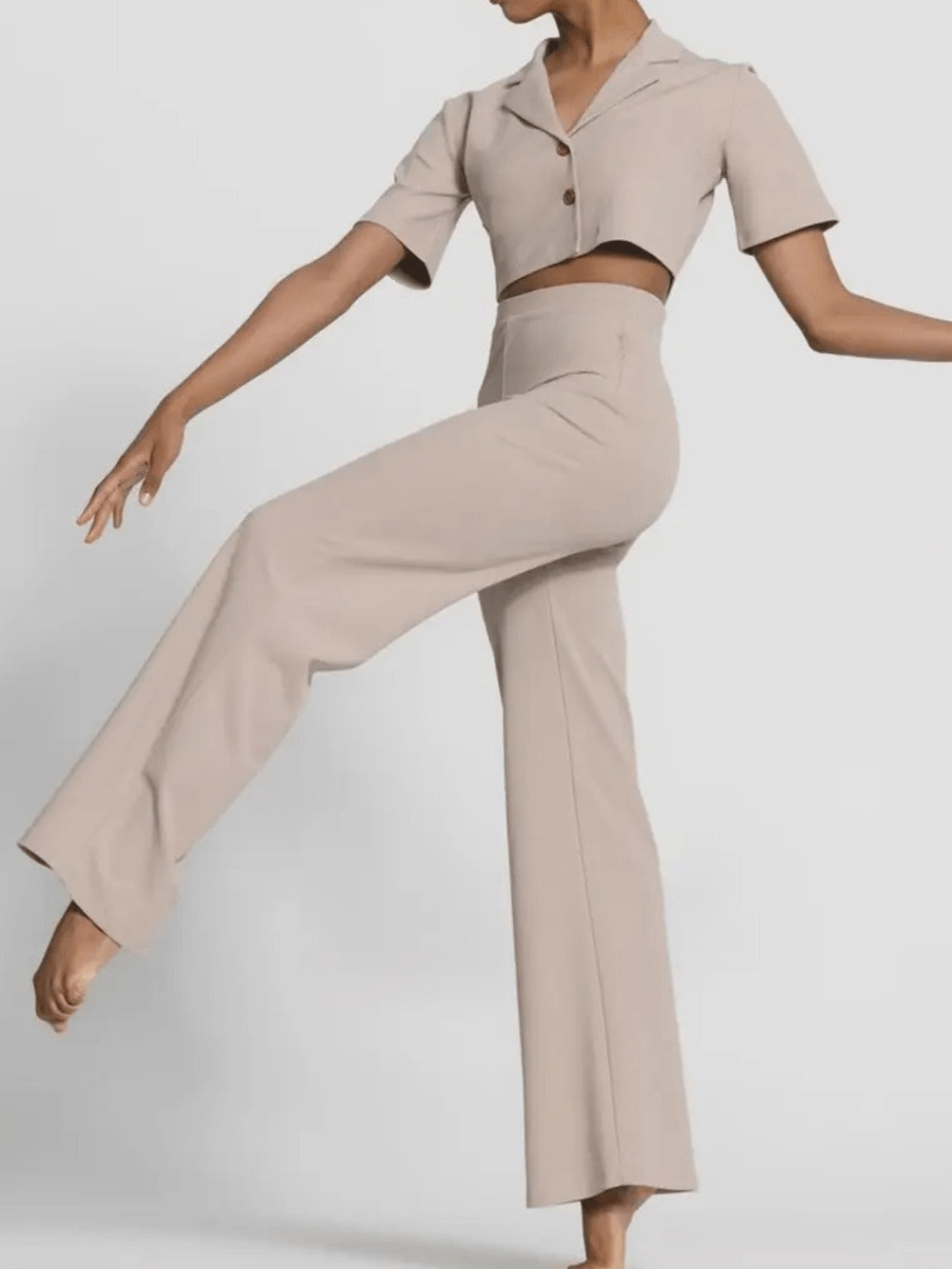 WEISSMAN Dance Costume menswear suit The Story Never Ends tux crop tan 14441 LA