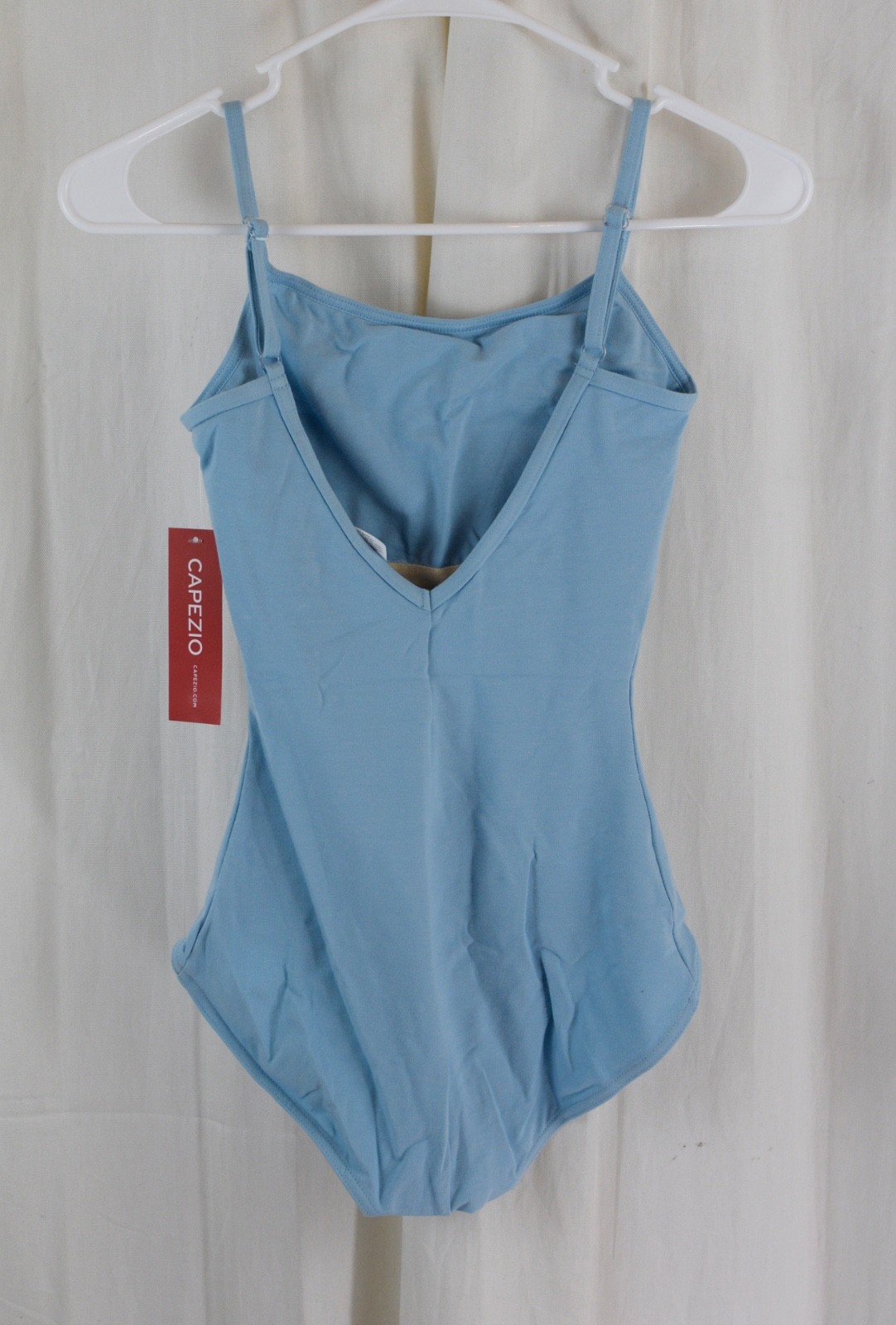 Capezio Womens Camisole Leotard Adjustable Straps Light Blue Size Small