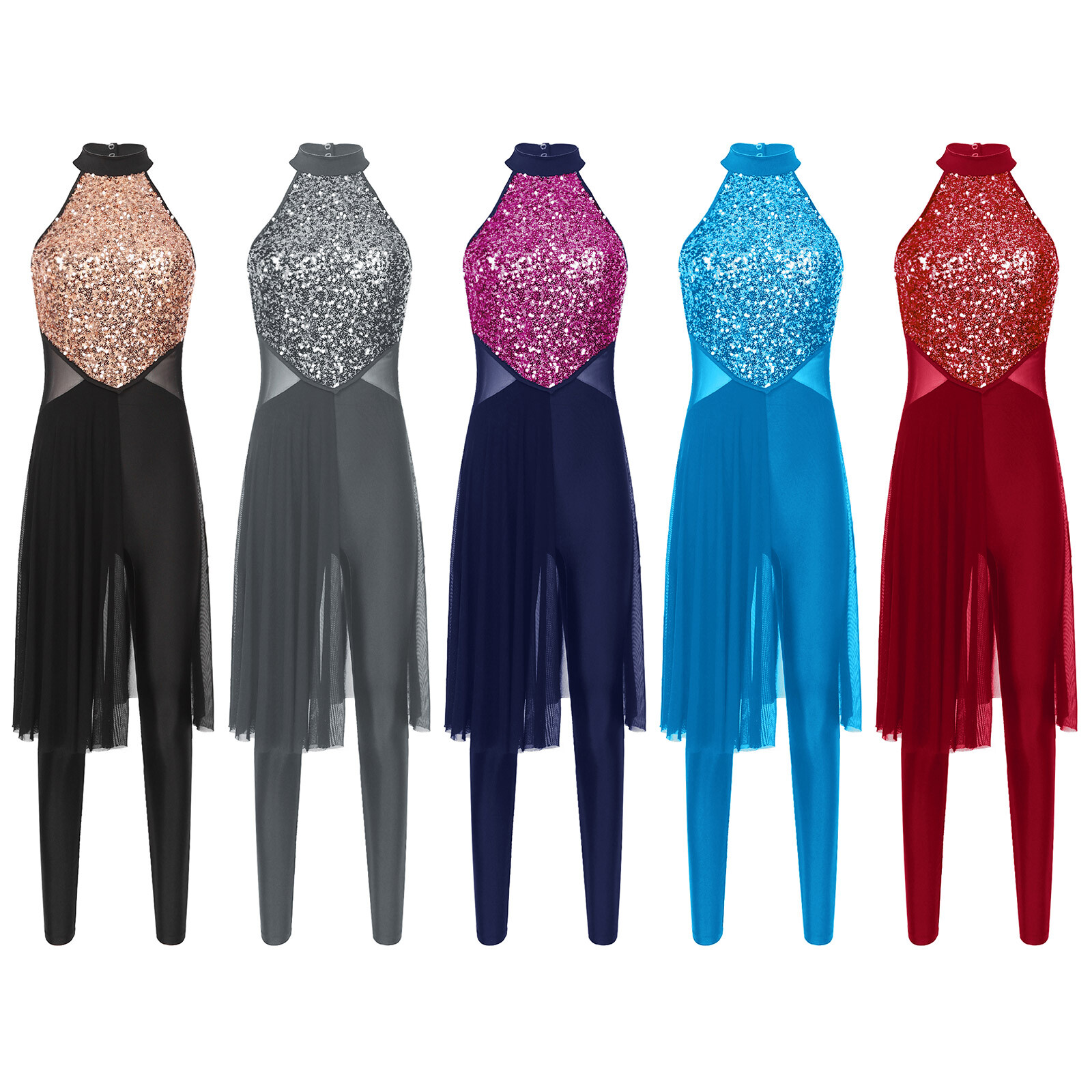 Women’s Bodysuit Flowy Rompers Jazz Dress Photographey Unitard Daily Leotard