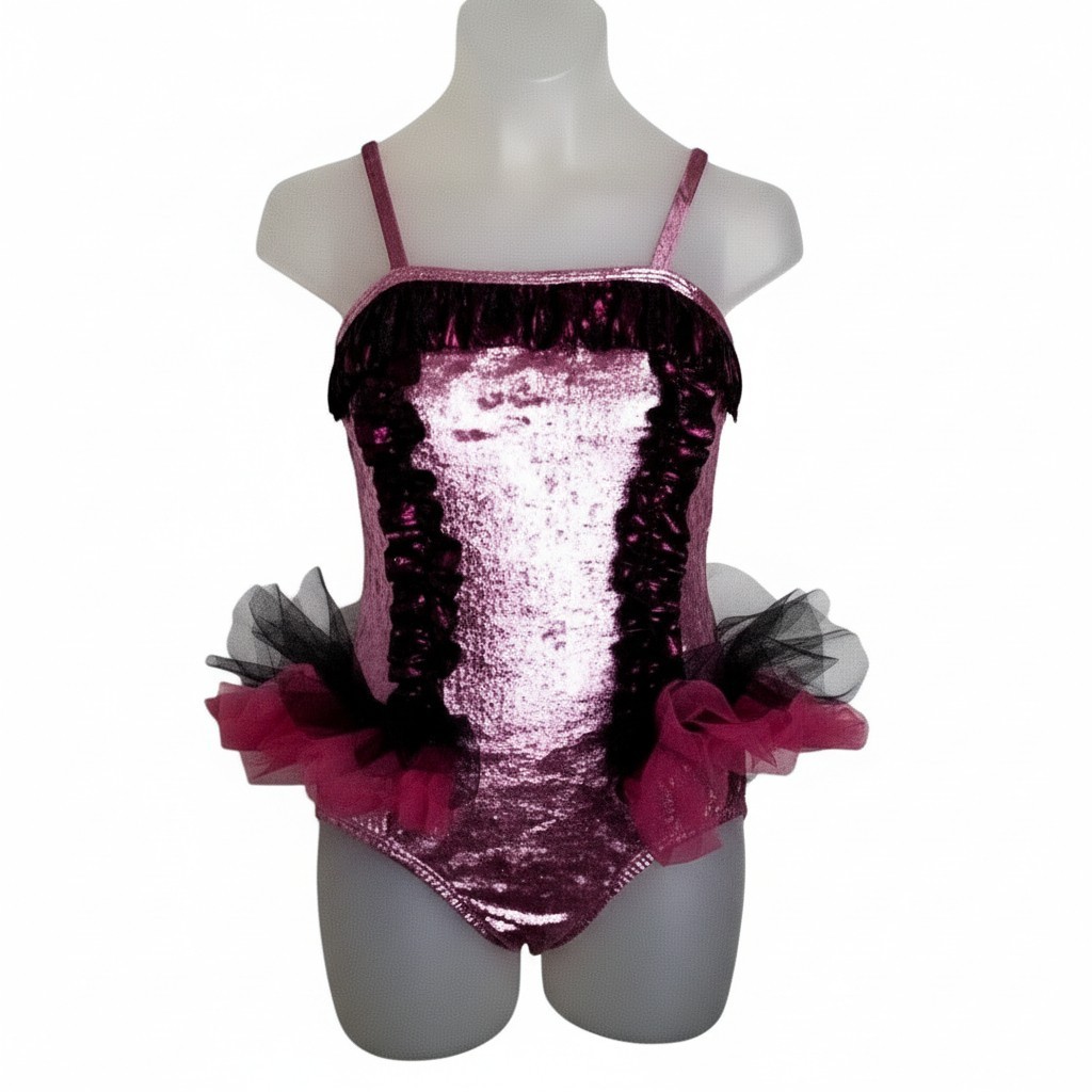 Lot of 12 Gotta Move 4-CL 3-CXL 5-AS Dance Costume Lace Back Skirt Rose Leotard