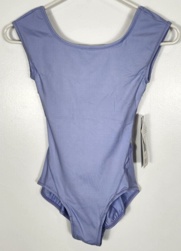 Danskin NYCB Women’s Petite Size Small (2-4) Perri Lilac Cap Sleeve Leotard