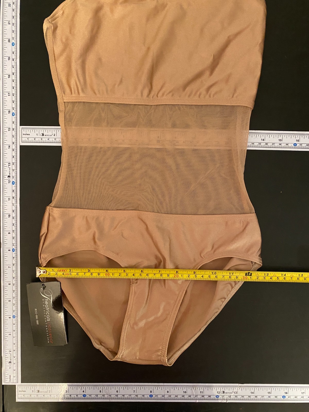 Natalie Dancewear Undercover Camisole Cheer Undergarment Caramel Leotard Adult S