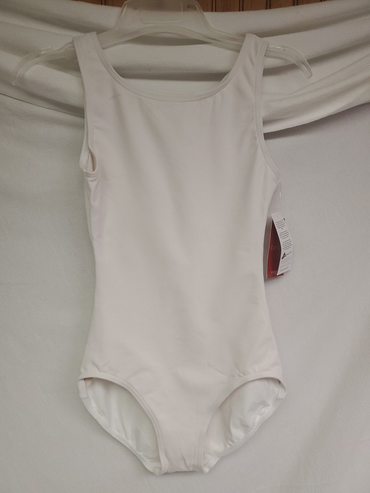 Capezio Women’s High-Neck Tank Leotard White Medium-CC201 📦
