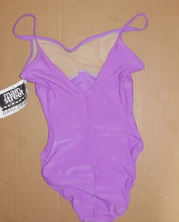 CAMISOLE CLASSIC DANCE LEOTARD Nice V back ladies Pet (fits 10-12C Mattespandex