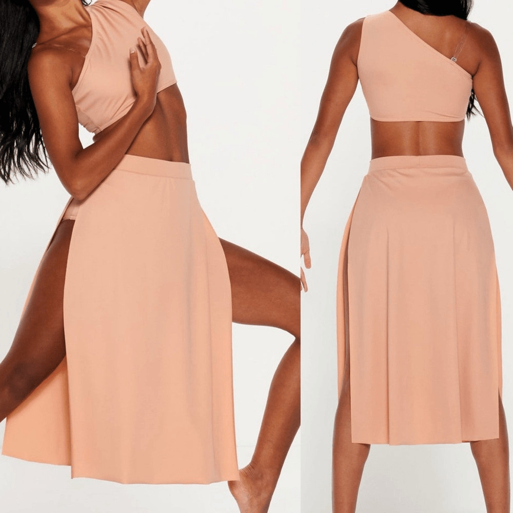 Kelle dance solo custom costume blush set GODDESS 7046 lyrical contemporary LA