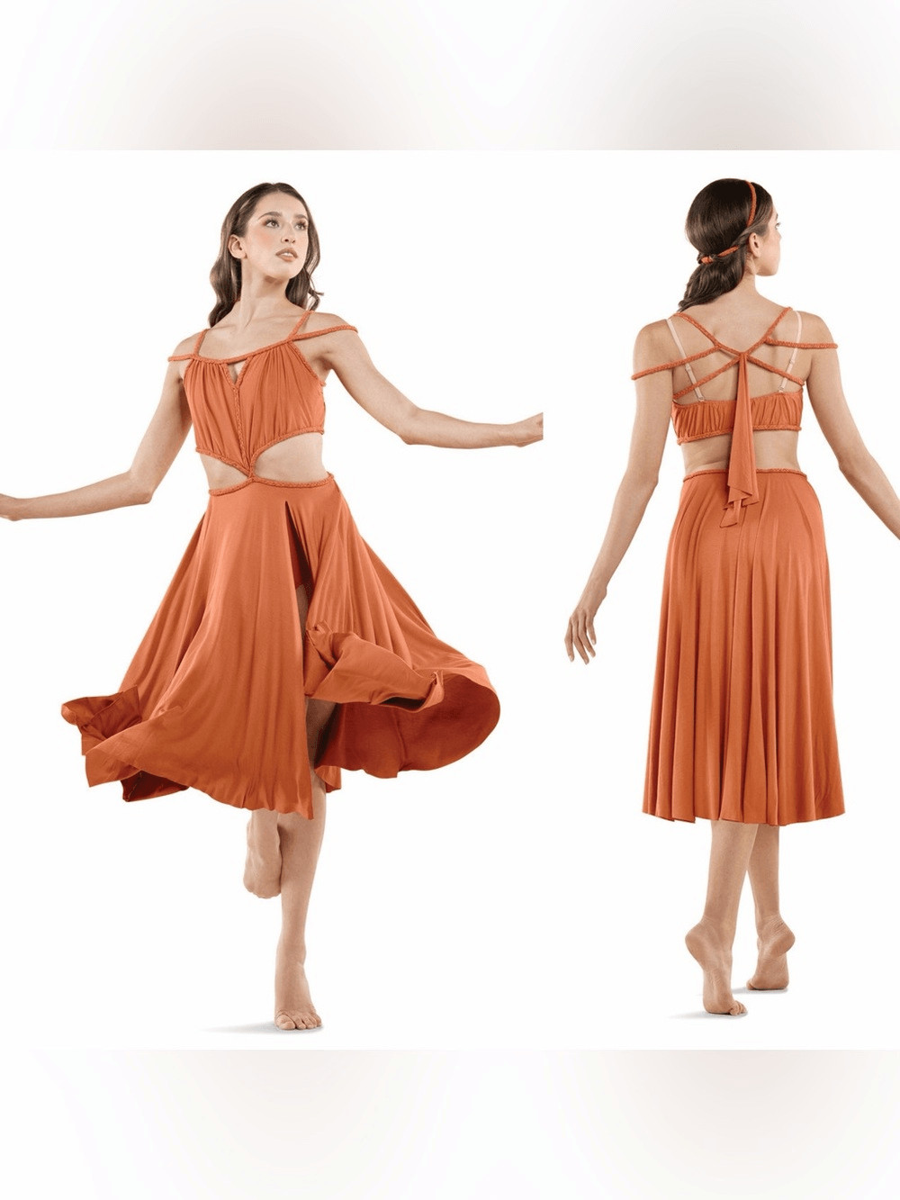 Revolution 10th House Dance Costume Rust contemporary lyrical Sidra TH26002 LA